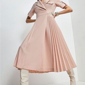 Karen Millen Pink Short Sleeve Dress